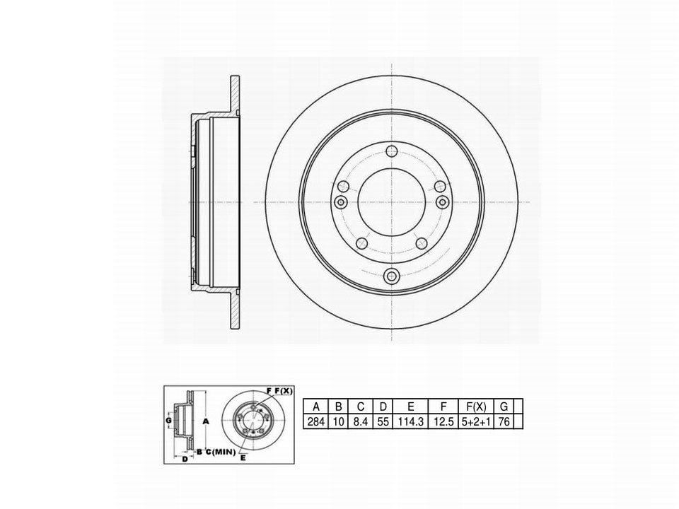Winstop Brake Kits, Rear WSK412, Hyundai Azera 2010-2006