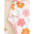 thumbnail image 6 of Bagilaanoe Newborn Baby Girl Swimsuit Cover Ups Hooded Beach Towel 6M 12M 18M 24M Infant Floral Print Pool Poncho Quick Dry Bathrobe, 6 of 7