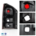 thumbnail image 2 of AKKON - Fits 2005-2012 Nissan Pathfinder Chrome Red Clear Tail Lights Brake Lamps Pair Driver Left+ Passenger Right Replacement, 2 of 6