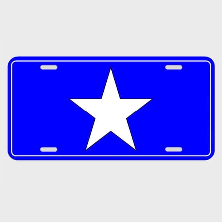 Bonnie Flag License Plate Tag METAL car automobile - Aluminum ( 12 inch x 6 inch )