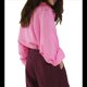 thumbnail image 3 of Camisas de de Algodón de Larga con Botones para Mujer, Blusas Informales con Cuello, Corte Holgado. Rosa L, 3 of 10