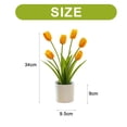thumbnail image 2 of Simulación de bonsái de tulipán de seis cabezas, simulación de plantación en maceta, decoraciones artificiales para el hogar, 2 of 5