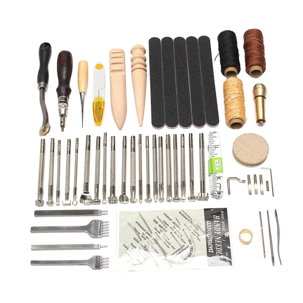 Hemoton 59-Piece Embroidery Thread Kit with Upholstery Tools for Repair and Sewing Crafts