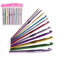 thumbnail image 2 of 12 Pcs/Set Ergonomic Stainless Steel Crochet Hooks Yarn Knitting Needles, 2 of 5