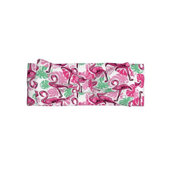 Wukai Flamingo Print Baby Bow Headband for Newborn Infant Baby Toddler Girls