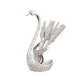thumbnail image 1 of Cucharas de café, juego de soporte decorativo con base de cisne, cucharillas, tenedores de postre con base de cisne Plata, 1 of 9