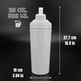 thumbnail image 4 of Ozizo 28 oz Insulated Thermos Protein Shaker with Wire Whisk Spring Ball, 4 of 5