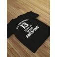 thumbnail image 5 of Exciting Tstars Unisex 13th Birthday T-Shirt - Memorable Gift for Teens - Youth Graphic Tee for Birthday Celebrations - Stylish Thirteen-Year-Old Birthday Apparel - Trendy Teenage Party Outfit, 5 of 6