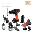 thumbnail image 3 of Taladro Matrix Black & Decker Kit 6 En 1 Multi Herramienta 20v MTX20K6A, 3 of 6