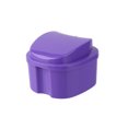 thumbnail image 2 of Caja de baño para el cuidado de la dentadura Limpiar los dientes postizos Enfermería Contenedor de red para colgar (Púrpura) Ehuebsd Cuidado Belleza, 2 of 8