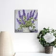 thumbnail image 4 of Fenyluxe Lavender Flowers Wall Art Print on Canvas Ready to Hang Home Room Decor Gift Idea 12x12in, 4 of 6