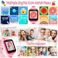 thumbnail image 6 of SHANNA Smart Watch for Kids with 18 Puzzle Games for Boys and Girls, Smart Watch with Camera Pedometer Alarm Clock Flashlight, 3-12 Years Old Birthday Christmas Gift  (Pink), 6 of 11