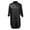 Black, variant on PULLIMORE Women's Satin Nightshirt Button Down Sleepshirt Silk 3/4 Sleeve Nightgown Loose Notch Collar Sleepwear Gowns (Red,XL)