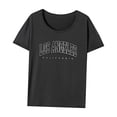 thumbnail image 3 of Camiseta de mujer Trajes de verano Ropa deportiva femenina Camiseta con cuello redondo para ir de compras en la playa XL, 3 of 7