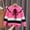 Hot Pink, variant on fnnxnal Girls Pullover Sweaters Cotton Knit Long Sleeve Warm Sweater for Kids Size 4-5T Pink Cute Winter Crew