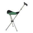 thumbnail image 3 of Bastón Con Asiento Para Caminar, Portátil, De Viaje, Ligero, Para Sentarse, Plegable, Color Verde, 3 of 8