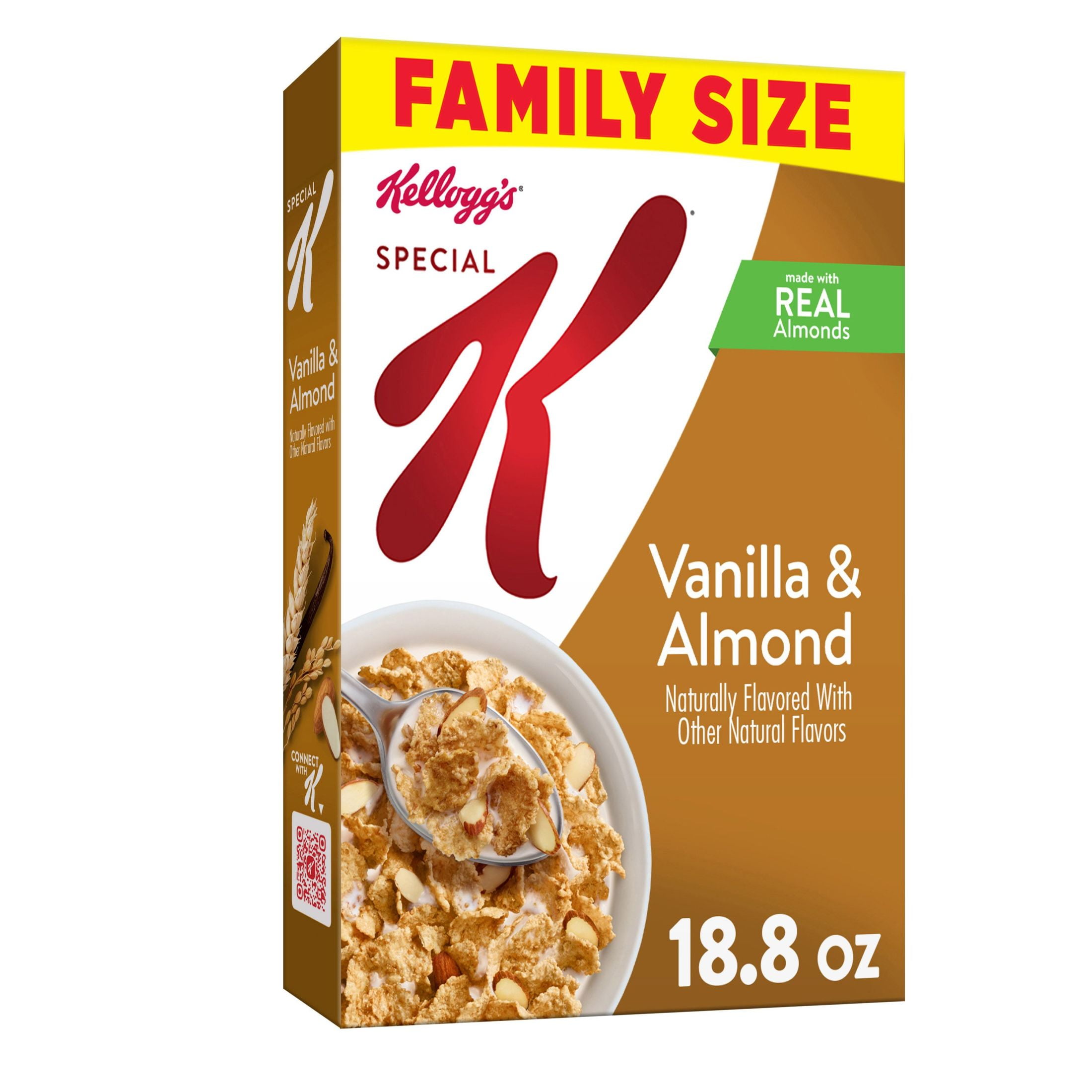 Kellogg's Special K Vanilla and Almond Cold Breakfast Cereal, 18.8 oz