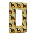 thumbnail image 1 of KuzmarK™ 1 Gang Rocker Wall Plate - Liver Field Spaniel Dog Modern Art by Denise Every, 1 of 1