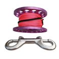 thumbnail image 4 of Carrete para buceo Zulema de acero inoxidable 98 pies línea rosa púrpura, 4 of 8
