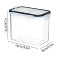thumbnail image 3 of Pantry Organizers and Storage Clear Airtight Food Storage Container With Lids Plastic Dry Food Canisters For Kitchen Pantry Organization And Storage Dishwasher Safe, 3 of 6
