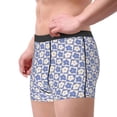 thumbnail image 2 of Uemuo Plaid Flowers Pattern Men's Boxer Briefs,Trunk Anti-Chafing,Comfortable, Durable, and Stylish Underwear-Large, 2 of 9