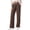Coffee, variant on Rosvigor Women Business Casual Yoga Pants Lightweight Straight Leg Stretch Work Pants Soft Lounge Travel Slacks with Pockets