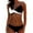Black, variant on Babysbule Womens Nylon Strap Sleeveless Patchwork Split Bikini Casual Beach Two Piece Swimsuits Bikini Swimwear