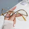thumbnail image 3 of Miroir Anti-Lumière Bleue Monture Ronde Lunettes Visage Simple Version Coréenne Petites Lunettes Fraîches pour Femmes, 3 of 4