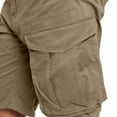 thumbnail image 6 of JIUKE Cargo Shorts for Men Casual Summer Hiking Shorts Elastic Waisted Knee Length Bermuda Shorts with Pockets, 6 of 6