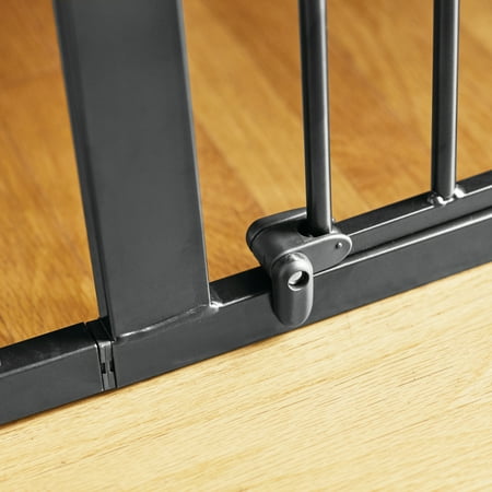 Munchkin® Easy Close XL™ Pressure Mounted Metal Baby Gate for Stairs, Hallways and Doors, Black