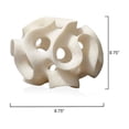 thumbnail image 6 of Jamie Young Co Ribbon Molded Transitional Resin Decorative Sphere in White, 6 of 6