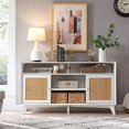 HBBOOMLIFE TV Stand for 65+ Inch TV Mid Century Modern Media TV Console
