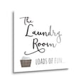 thumbnail image 2 of Laundry Loads Of Fun Brown Laundry Basket 12 x 12 Glass Wall Hanging Sign, 2 of 4