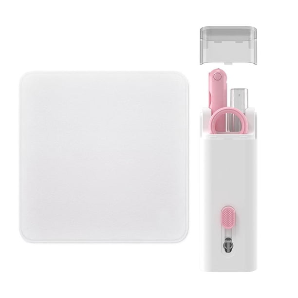 Kit de limpieza 8 en 1 para Audífonos bolígrafo limpio cepillo extractor de llaves para Airpods (rosa)