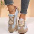thumbnail image 6 of Willtoo Women's Retro Sneakers Round Toe Lace-Up Low-Top Casual Shoes Faux Suede Non Slip Sole Fashion Walking Tennis Shoes, 6 of 6