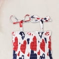 thumbnail image 4 of CAUYDY Toddler Baby Girls 4th of July Clothes Children Outfit Stars Stripes Sleeveless Dress Independent's Day Suits for Kids 1T 2T 3T 4T 5T 6T 7T (Sizes 2-3 Years,Watermelon Red), 4 of 5