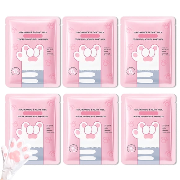 Mascarillas hidratantes para manos, 6 unidades, guantes hidratantes para hombres y mujeres, suaves, de larga duración, exfoliantes suaves, mascarillas de spa, hidratante, juego de regalo de belleza pa