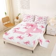 thumbnail image 2 of Erosebridal Girl Personalized Gifts Bed Sheets,Pink Alphabet P King Sheets For Teens 4 Pieces, 2 of 6