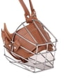 thumbnail image 2 of Bozal para perro, material de cuero, patrón de lazo ajustable duradero, cómodo y transpirable para evitar que los perros coman, mastiquen y ladren. Use este bozal para perros, 2 of 4