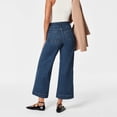 thumbnail image 5 of Wide-leg Denim Trousers Women's High-waisted Denim Jeans Wide-leg Trousers with Button Zipper Closure Ankle Length Retro Pants with Multi for Commute, 5 of 8