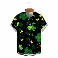 thumbnail image 4 of Tauxra Mens Casual Short Sleeve Button Down Shirt, Printed Loose Shirt for Summer, Breathable Polyester Top for Outdoor and Daily Use, 4 of 6
