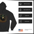 thumbnail image 6 of Celtic Moon Bear Sweatshirt Mystical Forest Animal Wildlife Nature Spiritual Celestial Lunar Viking Valhala Hoodie, 6 of 7