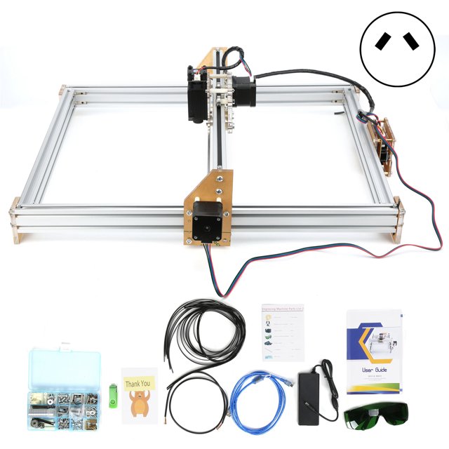 Laser Engraving Cutting Machine Small DIY Engraver Printer Desktop Cutter 4050‑300MW 100‑240VACAU Plug