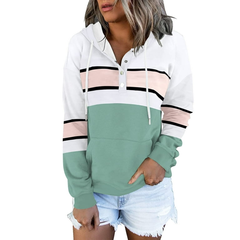 gvdentm College Sweatshirts Women s Cute Hoodies Teen Girl Fall Jacket Oversized Sweatshirts Casual Drawstring Clothes Zip Up Y2K Hoodie With Pocket Walmart