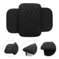 thumbnail image 3 of Funda para consola central de coche, funda para reposabrazos, cojín, decoración universal para camión, color negro, 3 of 6