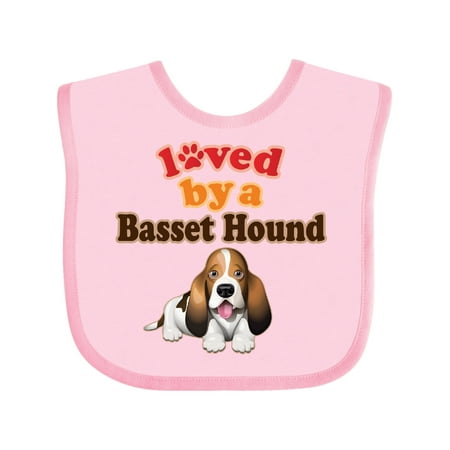 

Inktastic Basset Hound Dog Lover Gift Gift Baby Boy or Baby Girl Bib