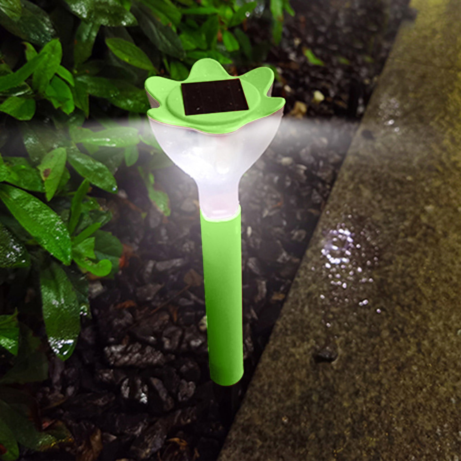 CasaChic Bright Solar Outdoor Lights, 10 Pack Flashing Color Changing LED, IP67 Waterproof, 8-12H Lighting, Walkway/Garden/Patio Decor, Yard Lights