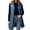 Navy, variant on Ghalytn Women's Long Hooded Quilted Vest, Sleeveless Zip-Up Puffer Gilet with Pockets