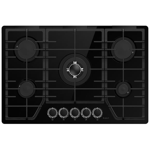 PARRILLA DE GAS DE VIDRIO TEMPLADO 8MM CON 5 QUEMADORES