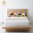 thumbnail image 6 of Yayeee Pillowcase Standard Size Set of 2 Satin Wrinkle Resistant Pillow Case, Minimalist Triangles, 6 of 7
